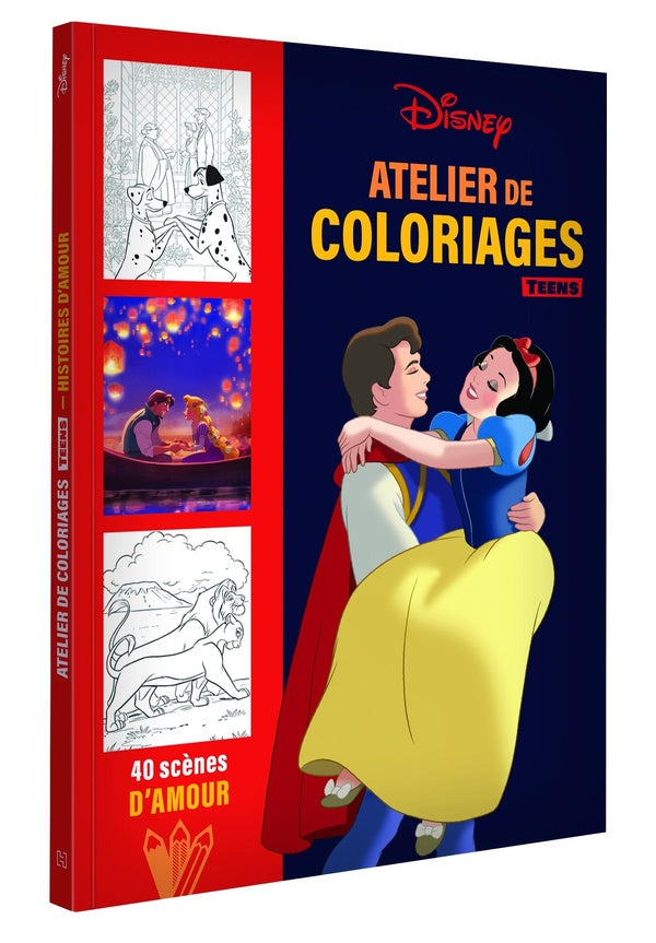 Atelier de coloriages teens : 40 scènes d'amour