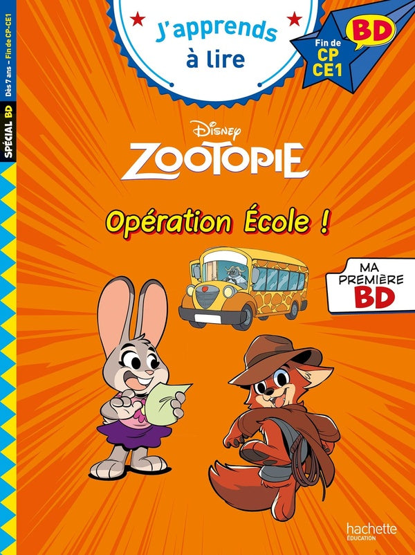BD ; CP-CE1 ; zootopie : opération école !