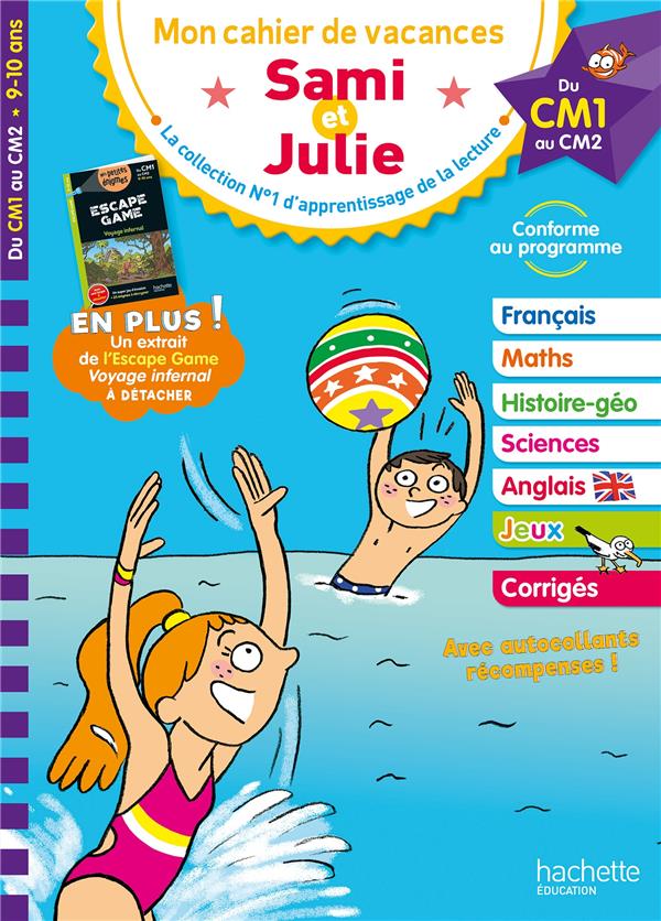 Sami et Julie : Mon cahier de vacances ; Du CM1 au CM2