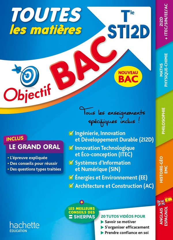 Objectif bac : toutes les matières ; terminale ST2D