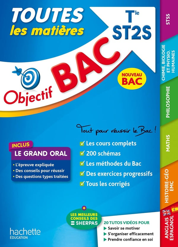 Objectif bac : toutes les matières ; terminale ST2S