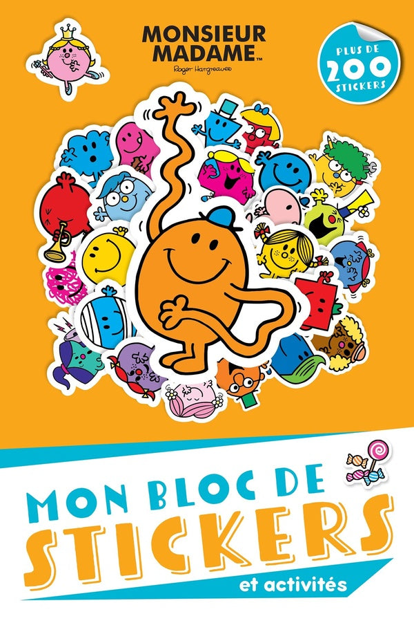 Les Monsieur Madame : mon bloc de stickers et activités