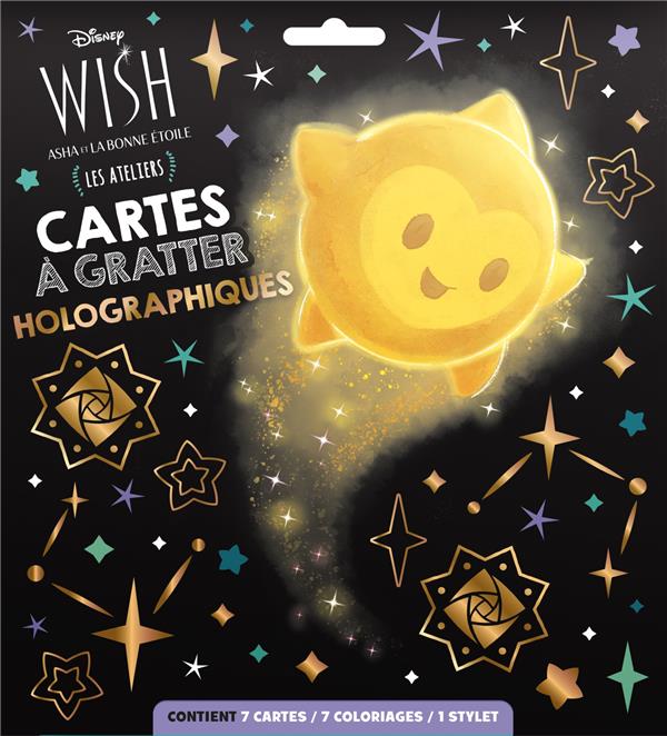 Les ateliers Disney : Wish, Asha et la bonne étoile ; Cartes à gratter holographiques