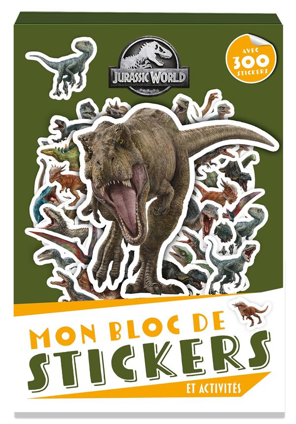 Jurassic World : mon bloc de stickers et activités