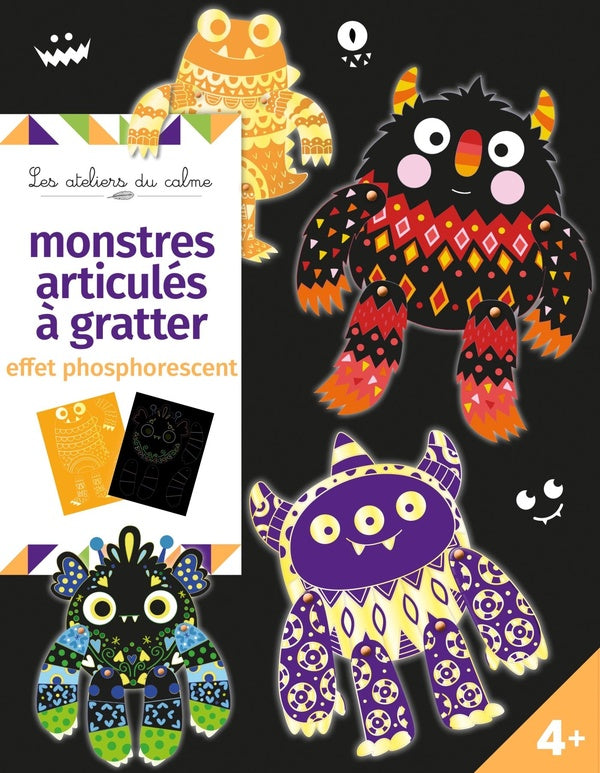 Monstres articulés à gratter : Effet phosphorescent