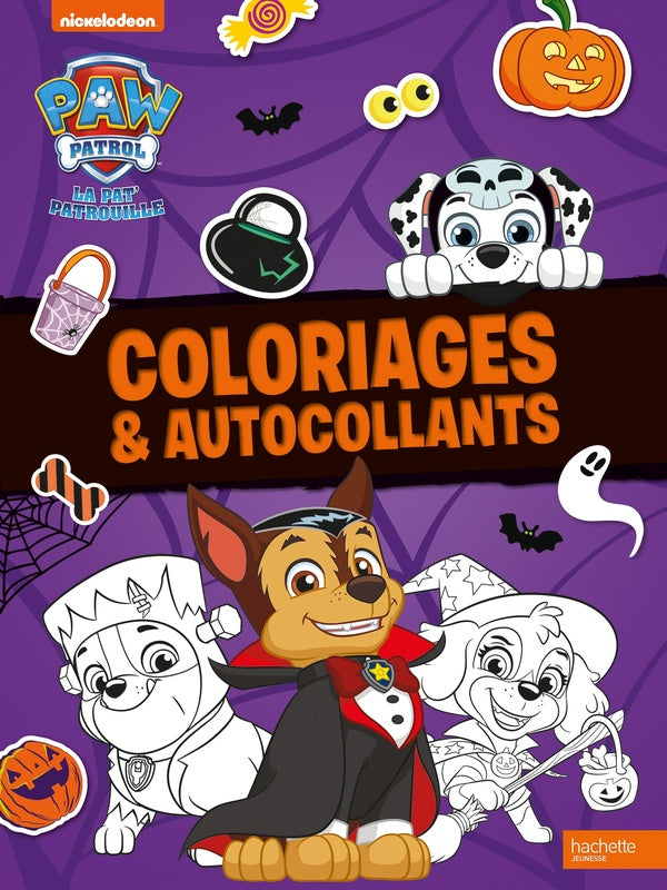 La Pat'Patrouille : Coloriages et autocollants : Halloween