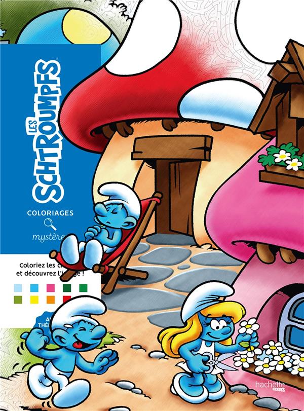 Art-thérapie ; Coloriages mystères : les Schtroumpfs
