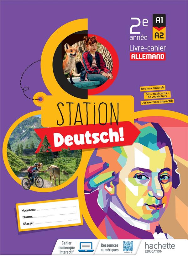 Station deutsch ! : Allemand 2e année ; Livre-cahier élève