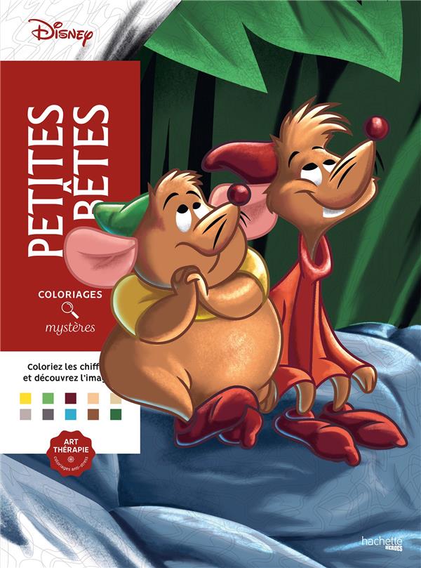 Art-thérapie ; Coloriages mystères : Disney : Petites bêtes