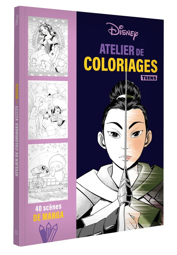 Atelier de coloriages teens : 40 scènes de manga