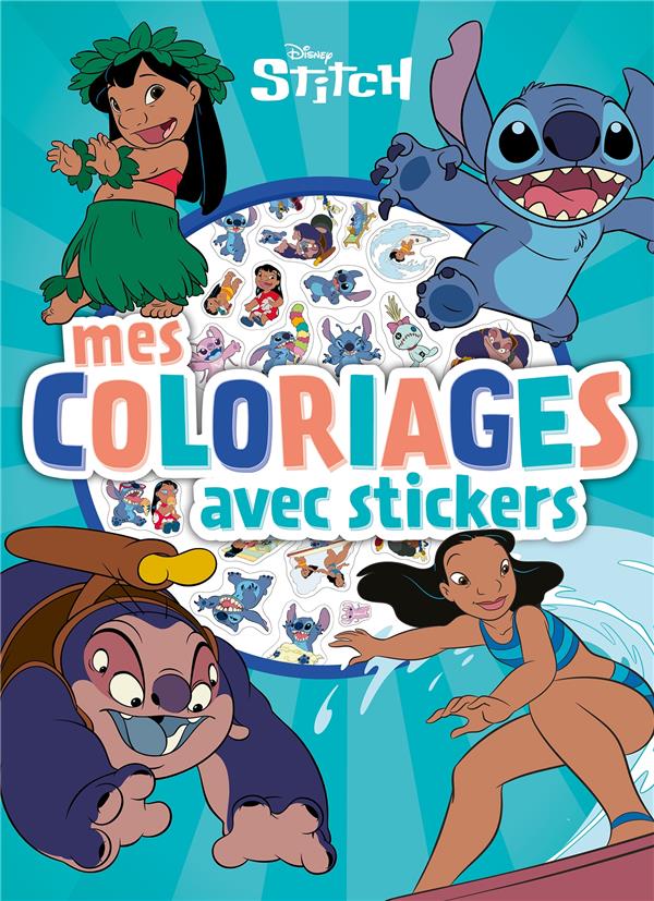 Mes coloriages avec stickers : Stitch