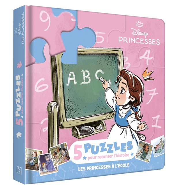 Disney Princesses : 5 puzzles pour raconter l'histoire : Les princesses à l'école