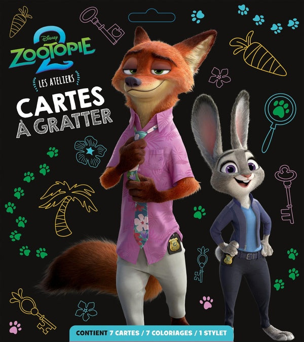 Les ateliers Disney : Zootopie 2 ; Cartes à gratter
