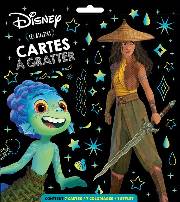 Les ateliers Disney : Cartes à gratter ; Raya et autres héros