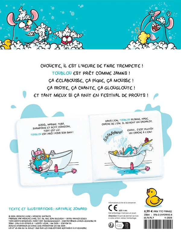 Toublou : Mon livre de bain : Au bain, zinzin !