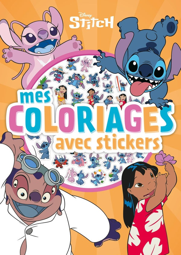 Mes coloriages avec stickers : Stitch