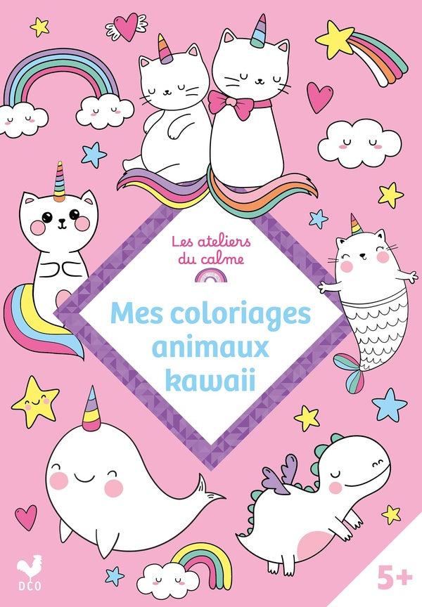 Mes coloriages animaux kawaii