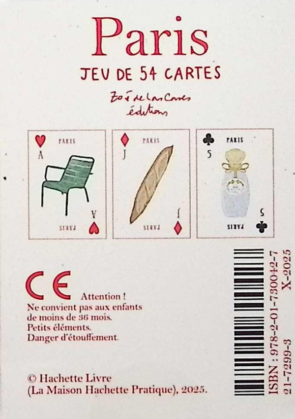 Jeu de cartes Paris