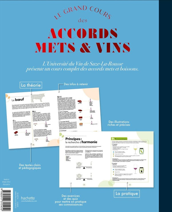 Le grand cours des accords mets et vins : 100 leçons pour réaliser des accords gourmands comme un expert