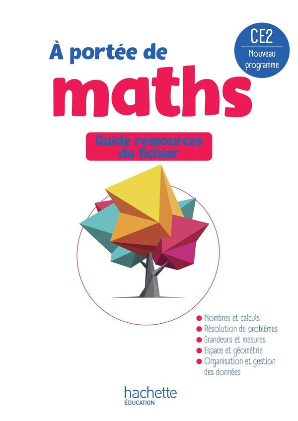 À portée de maths : CE2 ; Guide ressources du fichier