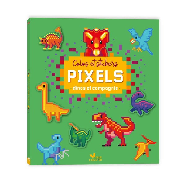 Colos et stickers pixels : Dinos et compagnie