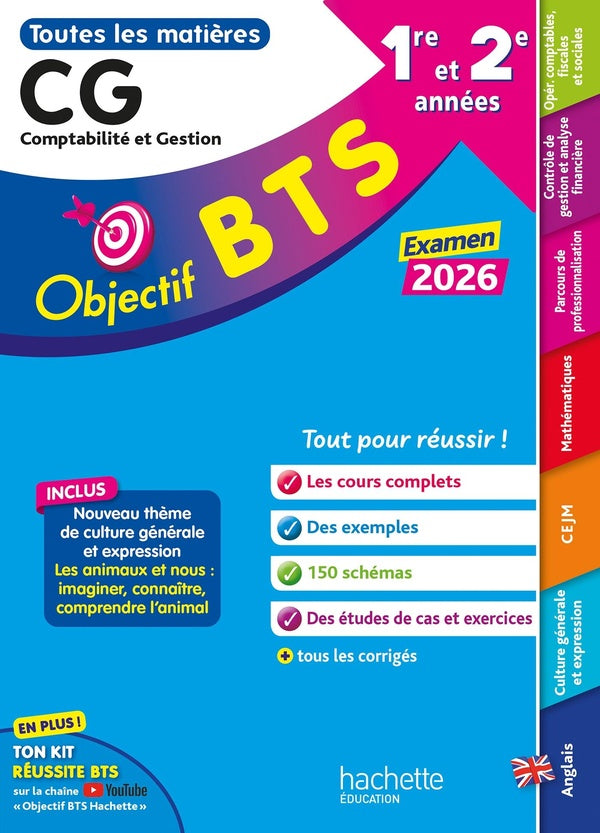 Objectif BTS : Toutes les matières ; BTS CG, 1re et 2e années (édition 2026)