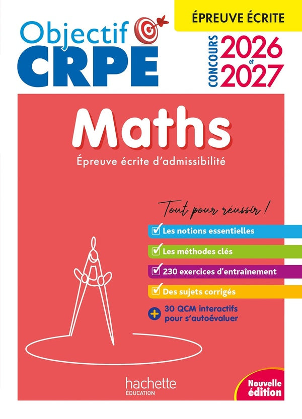 Objectif CRPE Tome 22 : Maths ; Épreuve écrite d'admissibilité (édition 2026/2027)