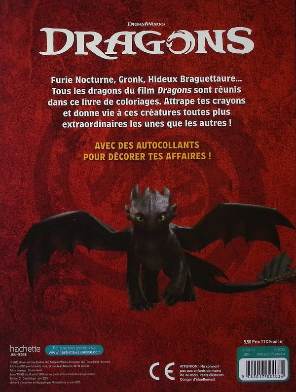 Dragons (film) : Coloriages et autocollants
