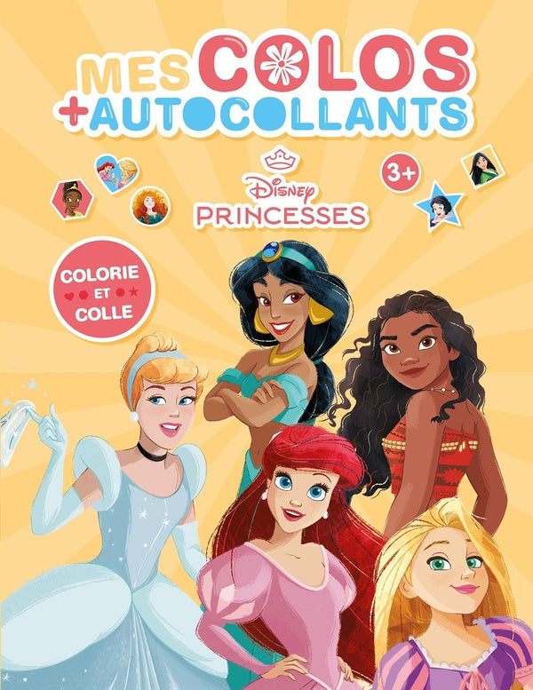 Mes colos + autocollants : Disney Princesses