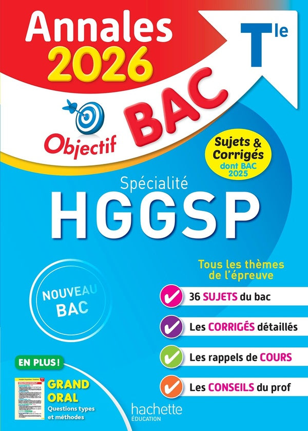 Annales bac ; sujets et corrigés : Spécialité HGGSP ; Terminale ; Sujets et corrigés (édition 2026)