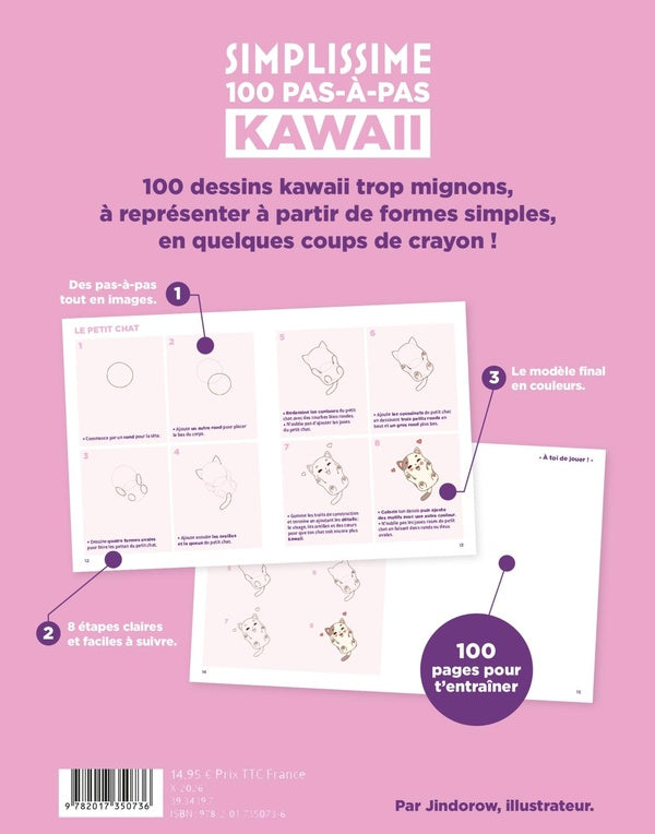Simplissime : 100 pas-à-pas kawaii