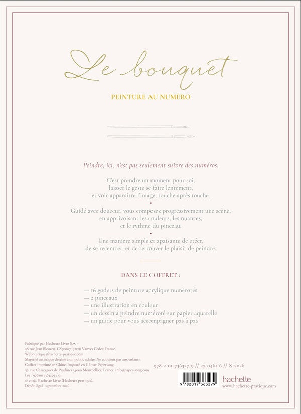 Le bouquet : Coffret de peinture au numéro