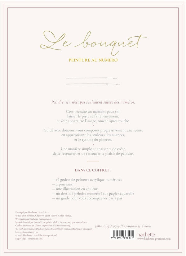 Le bouquet : Coffret de peinture au numéro