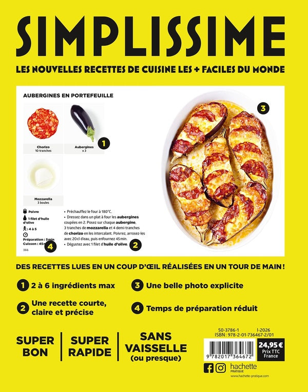 Simplissime : Le livre de cuisine le + facile du monde Tome 2