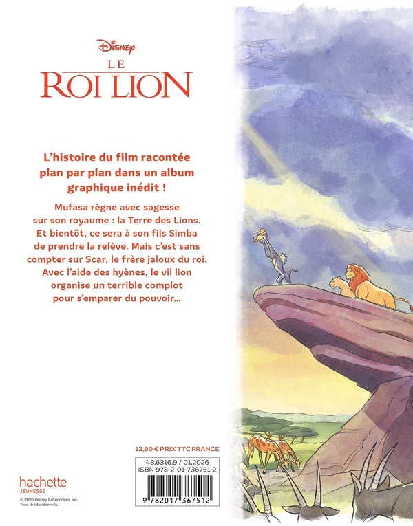 Le Roi Lion : L'histoire du film réillustrée à l'aquarelle