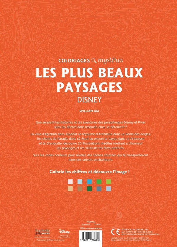 Coloriages mystères : Les plus beaux paysages Disney