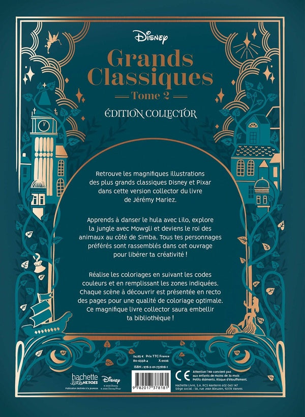 Atelier créatif ; Coloriages mystères : Grands classiques Disney Tome 2