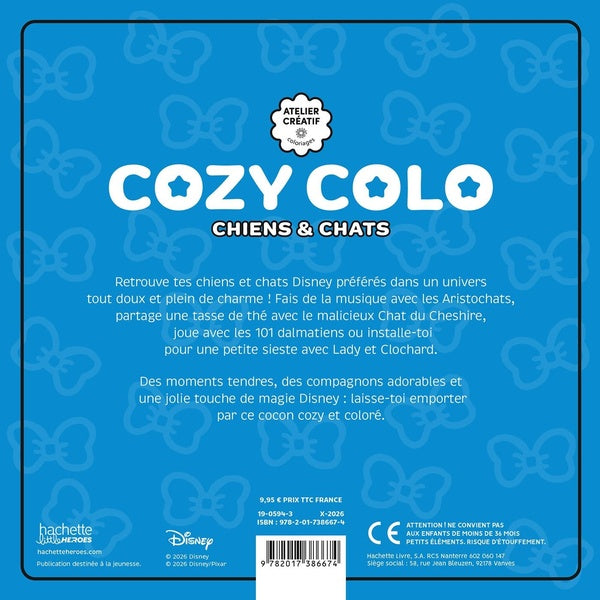 Atelier créatif : Cozy colo Disney : Chiens & Chats