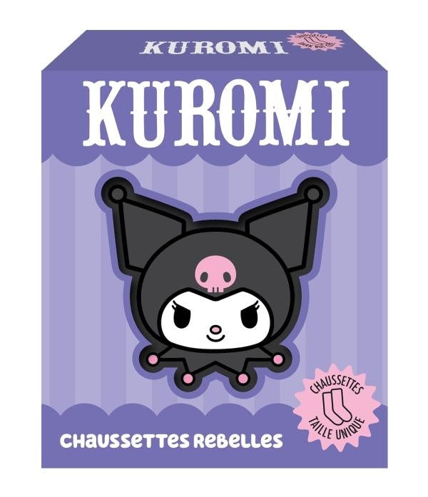 Hello Kitty : Kuromi : Chaussettes rebelles