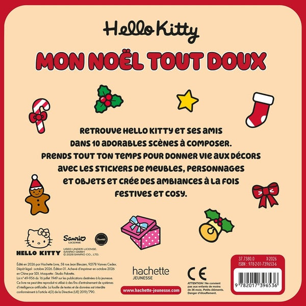 Hello Kitty : hello Kitty : Cosy stickers : Mon Noël tout doux