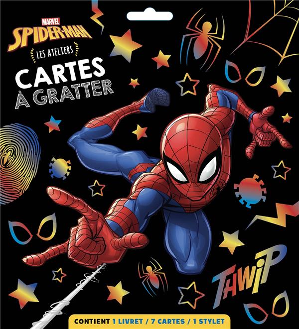 Les ateliers Disney : Spider-Man : cartes à gratter ; Marvel