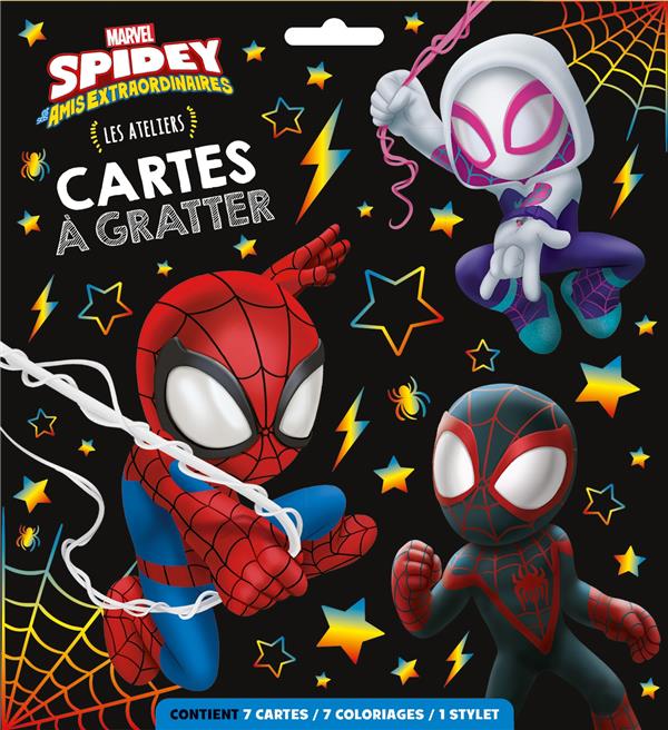 Les ateliers Disney : Marvel Spidey et ses amis extraordinaires : cartes à gratter