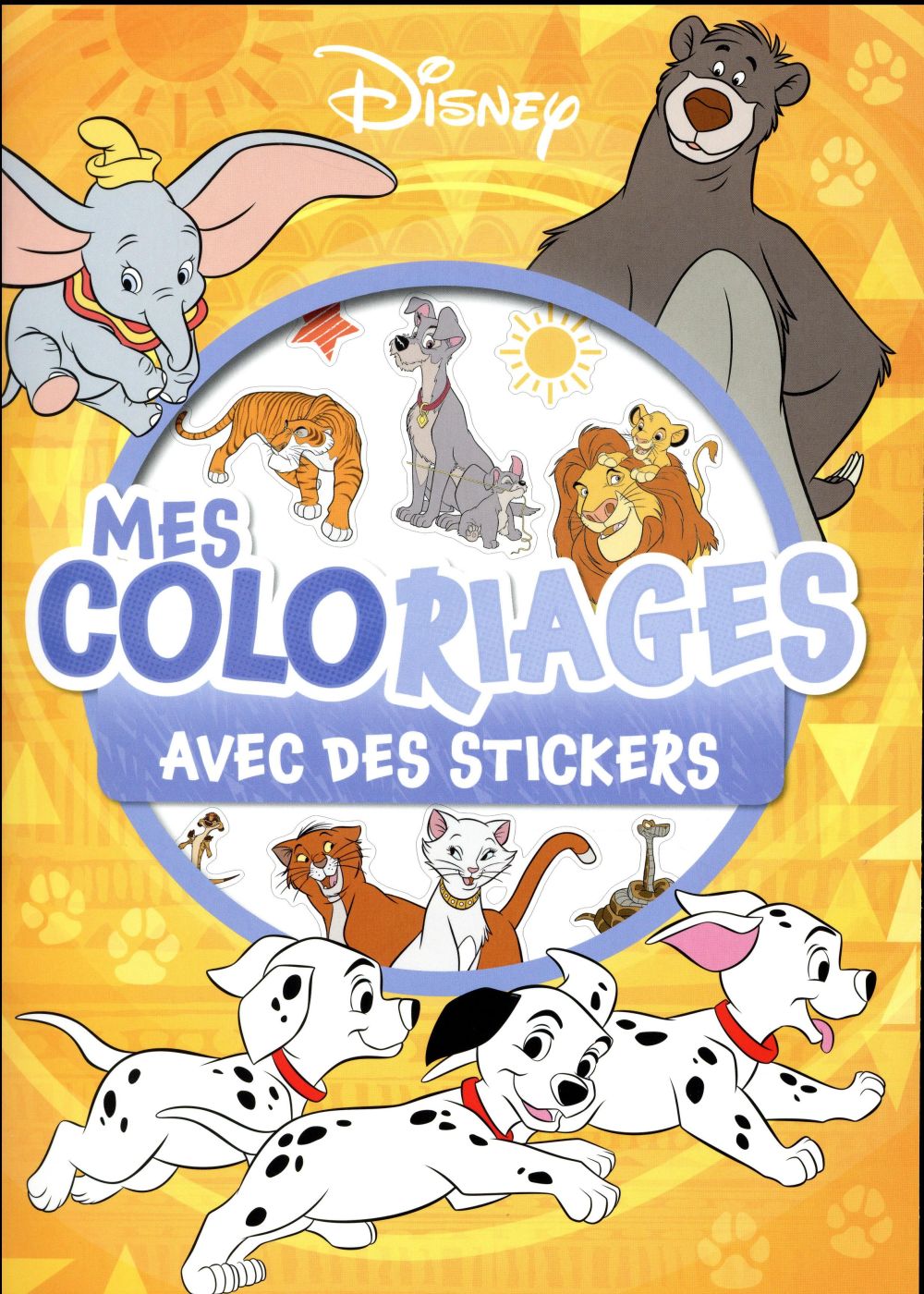 Mes coloriages avec stickers : animaux, classiques