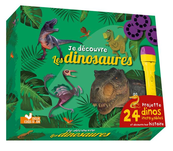 Incroyables dinosaures ; coffret avec lampe magique