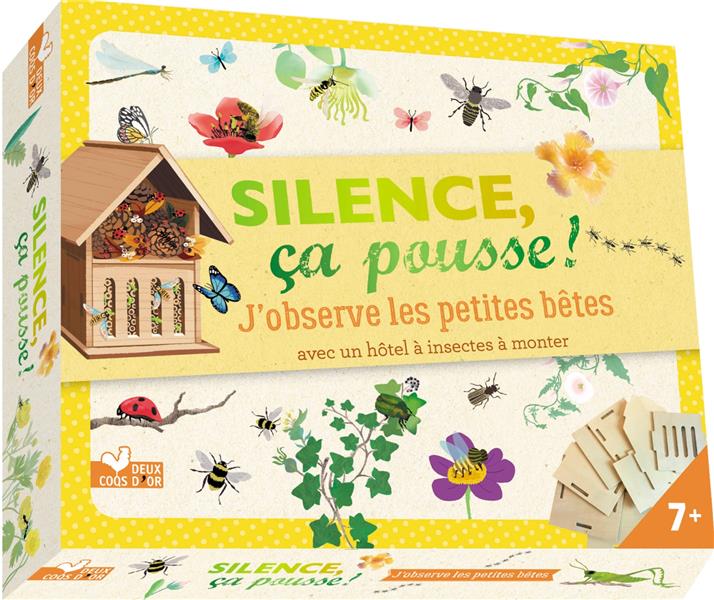 Silence ça pousse les petites bêtes ; coffret avec accessoires