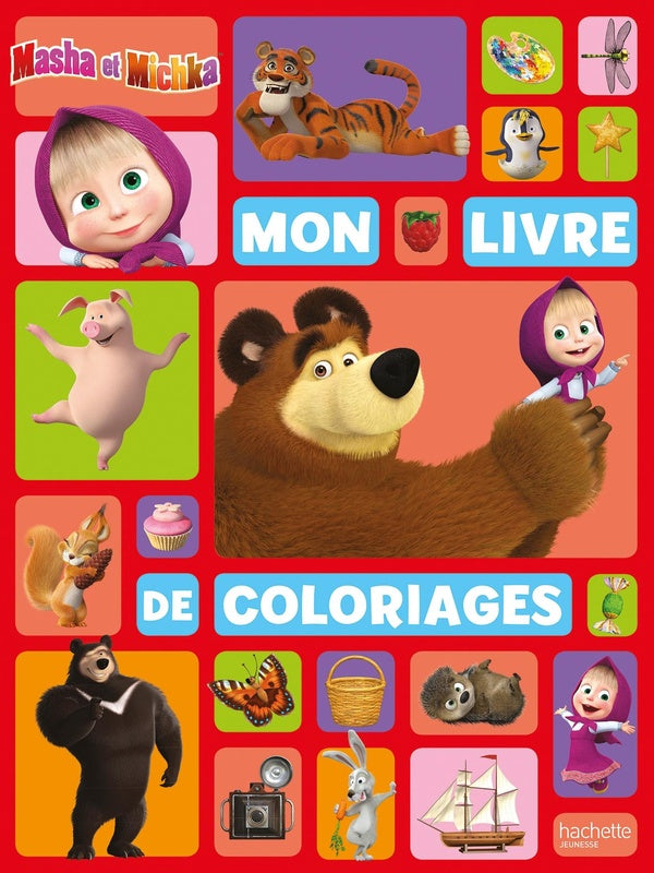 Masha et Michka : mon livre de coloriages