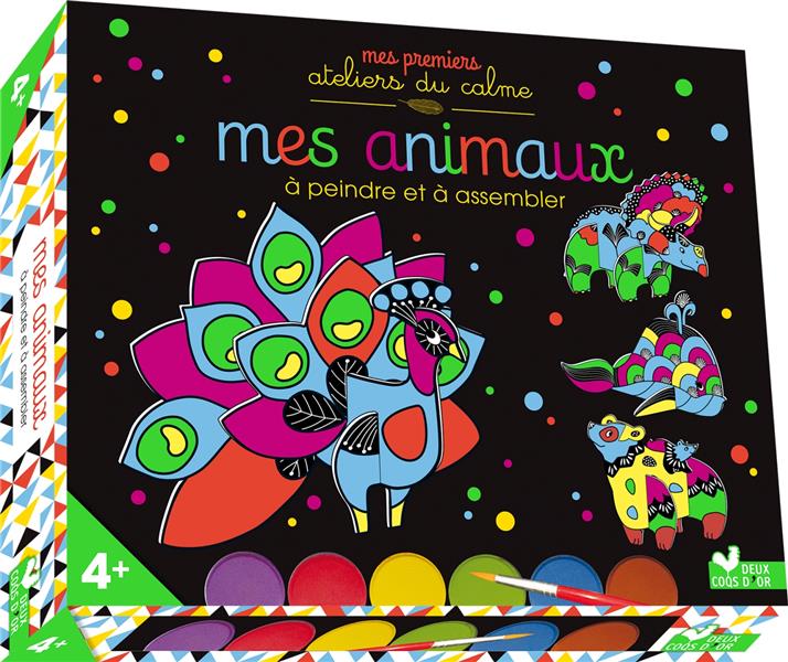 Animaux à assembler et à peindre ; coffret avec accessoires