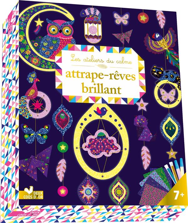 Les ateliers du calme : attrape rêve brillant ; coffret avec accessoires