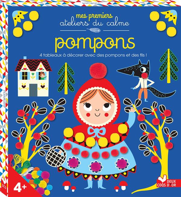 Pompons et fils - boite avec accessoires