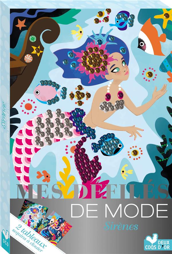 Sequins à clouter sirènes ; boîte avec accessoires